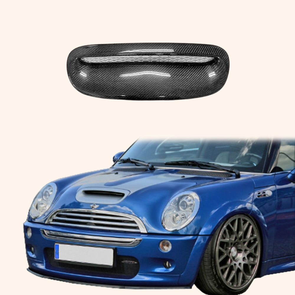 Mini Cooper S MK1 2001-06 R53 Carbon Fiber OE Hood Bonnet Scoop Vents