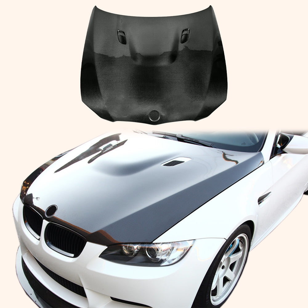 BMW E92 M3 2 Door Coupe 11-13 Carbon Fiber KZ Front Bumper Hood Bonnet