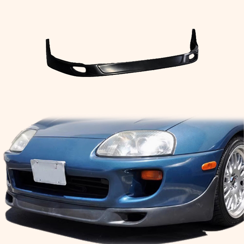 For 93-98 Supra MK4 JZA80 TR-style Fiberglass Unpaint Front Bumper Bottom Lip - Kazento Carbon Parts