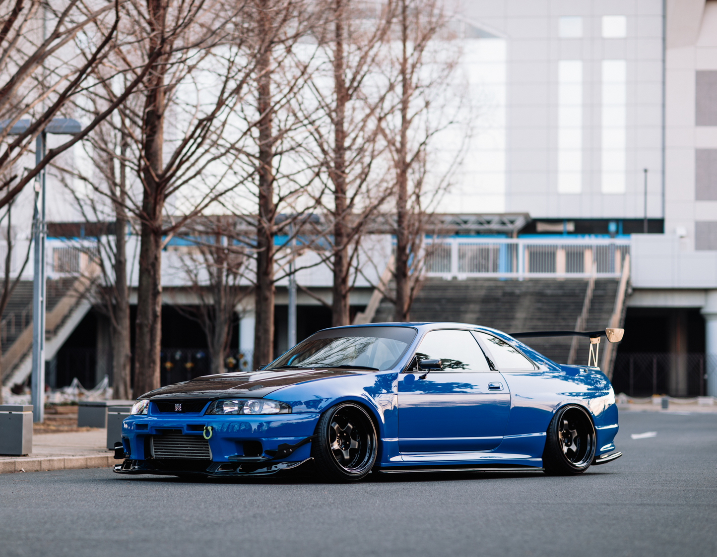 1995-1998 Nissan Skyline R33 GTR OEM Front Bumper AS Canard