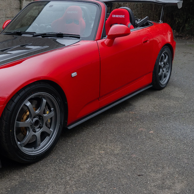 Side Skirts Add-On (Length 168Cm) Carbon Replacement For Honda S2000