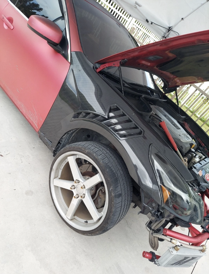 Infiniti G37 Q40 4 Door Sedan Front Vented Fenders 2008-2013