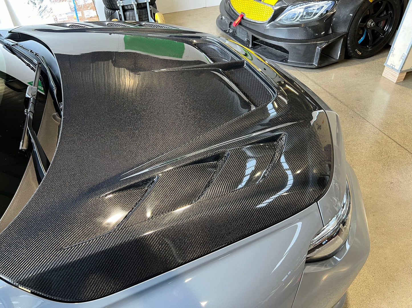 Honda Civic FL5 Type R Red Carbon Fiber Vented Cooling Hood Bonnet