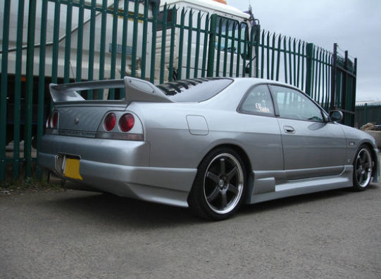 Nissan Skyline R33 GTST JUN Style Fiberglass Unpaint Rear Bumper Spats 2pcs