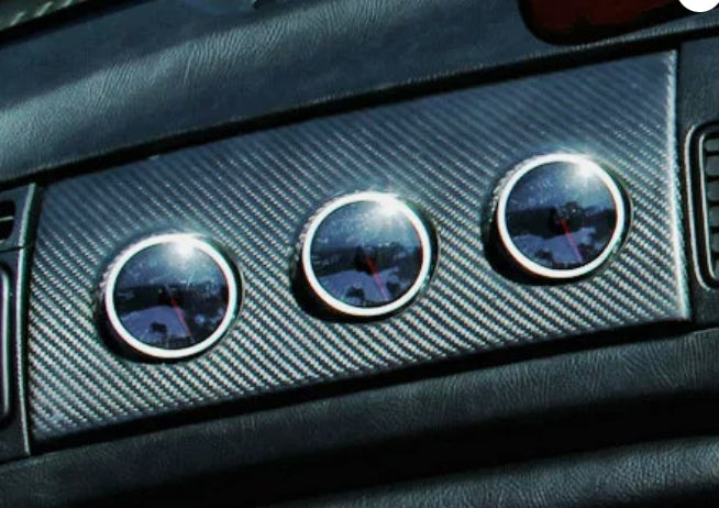 For 93-98 Supra MK4 JZA80 KZ Style Carbon Glove Box Triple Gauge Pod(60mm) RHD - Kazento Carbon Parts