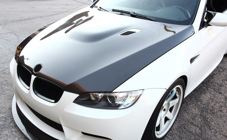 BMW E92 M3 2 Door Coupe 11-13 Carbon Fiber KZ Front Bumper Hood Bonnet