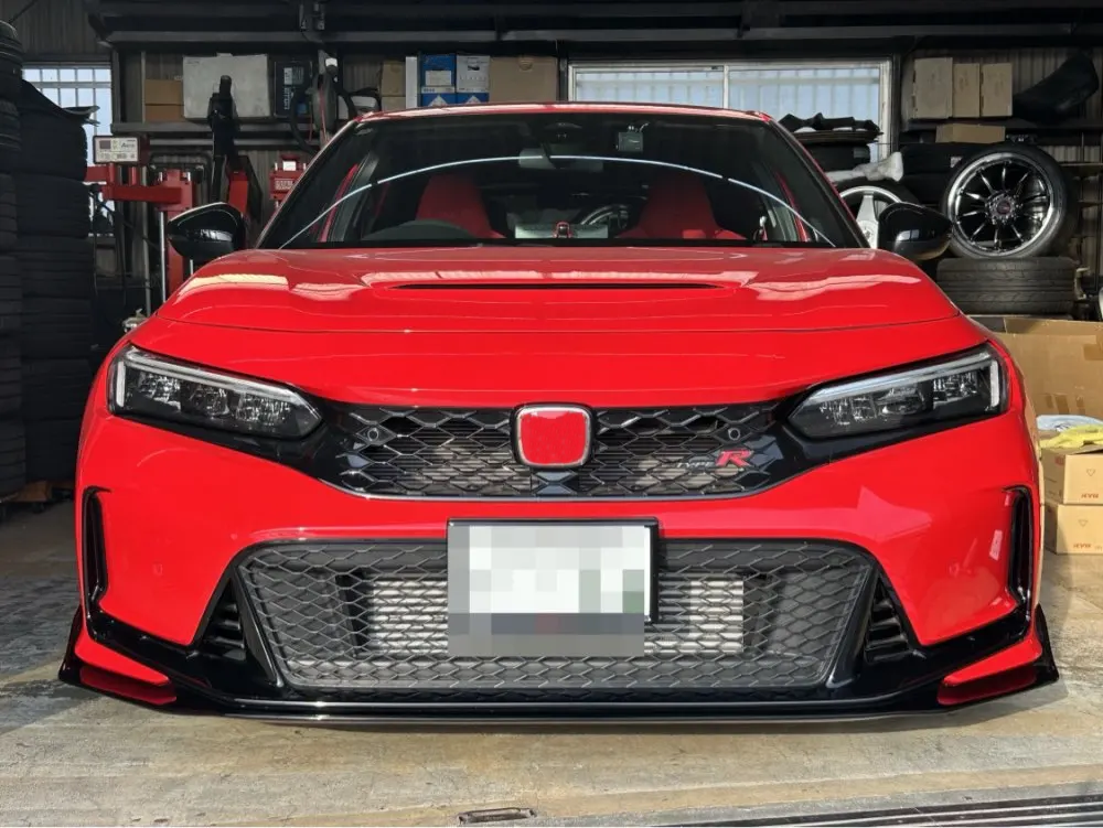 Kazento For Honda Civic Type R FL5 2023-24 ABS Front Bumper Fog Light Cover Pair - Kazento Carbon Parts