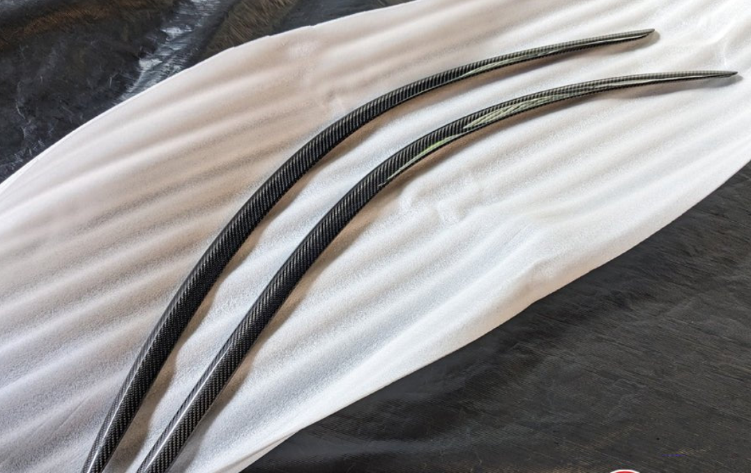For Toyota 93-98 Supra JZA80 KZ Style Carbon Fiber Wind Trim Visor Deflector - Kazento Carbon Parts