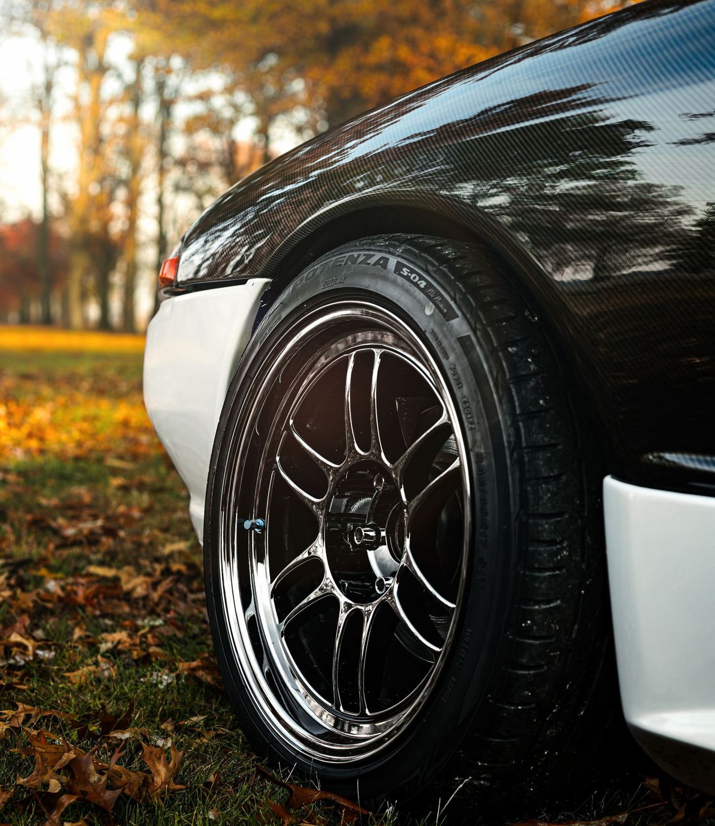 Nissan Skyline R32 (GTS Only) OE Style Red Carbon Fiber Front Fender