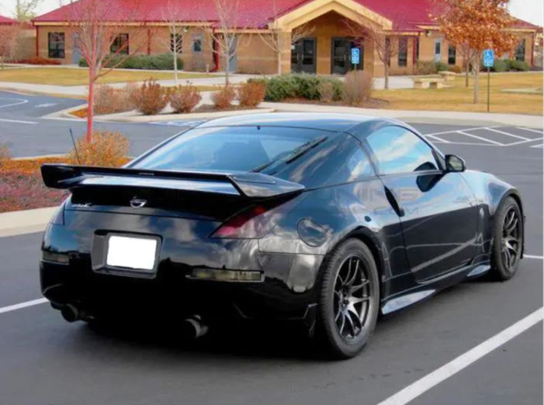 Nissan Fairlady Z 350Z Z33 NIS2 Fiberglass Unpaint Rear Trunk Spoiler Wing