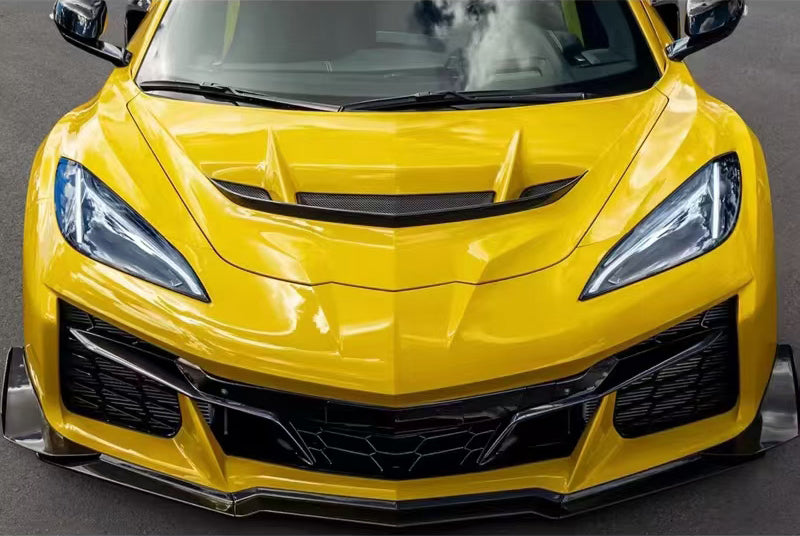 Chevrolet Corvette C8 2 Door 20-24 Carbon Front Bumper Lip 5pcs
