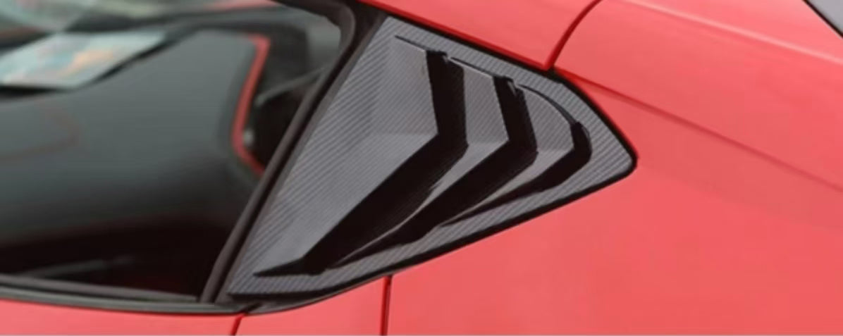 Chevrolet Corvette C8 2 Door 2020-24 Carbon Fiber Window Louvers