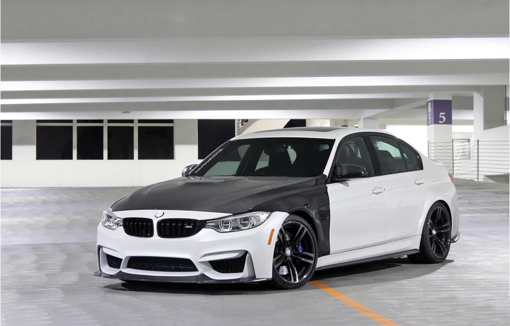 BMW F30 3 Series Carbon Fiber Side Front Vent Fender Pair