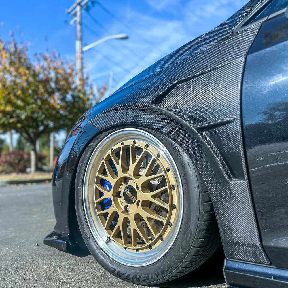 Volkswagen Carbon FIber Front Vented Fenders for Golf MK8 Replacement