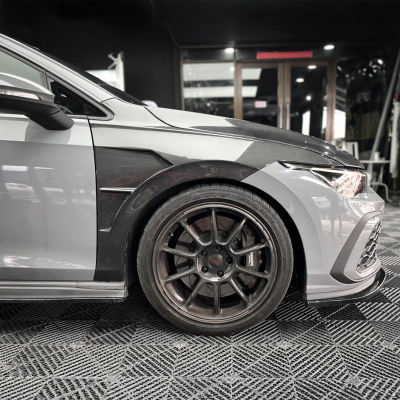 Volkswagen Carbon FIber Front Vented Fenders for Golf MK8 Replacement