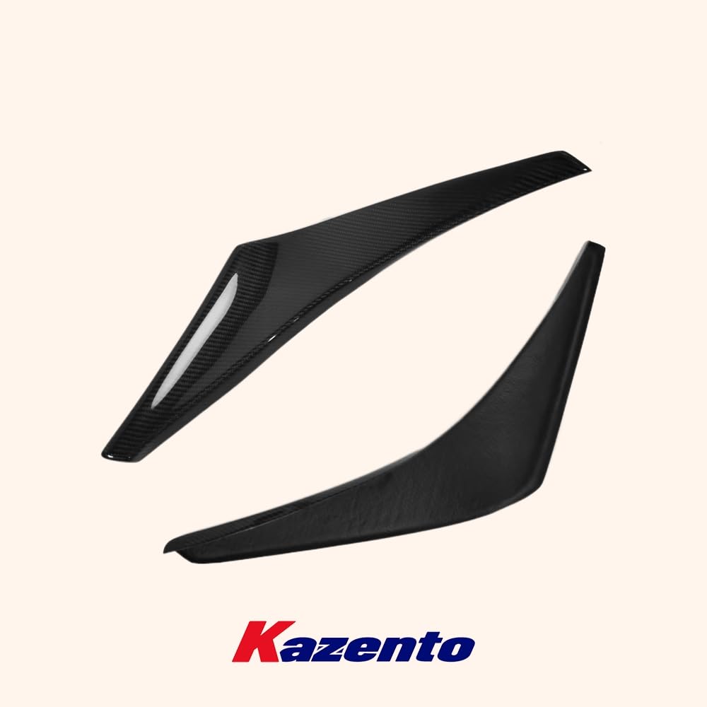 Kazento For Mitsubishi Evolution EVO 8 03-05 Carbon Fiber VS Style Front Bumper Canards - Kazento Carbon Parts
