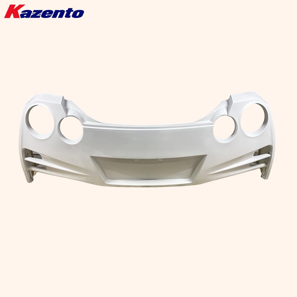 Kazento For Nissan R35 GTR 08-16 TS Style Rear Bumper with Carbon Rear Lip & Brake Light - Kazento Carbon Parts