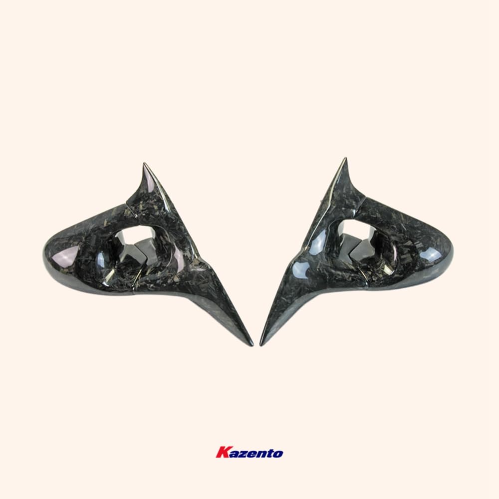Kazento For Civic Fk7 Fk8 Type R For Honda Aero Mirror (Left Hand Drive Vehicle) Rearview Mirror Guard Covers Carbon Fiber Forged Looks - Kazento Carbon Parts