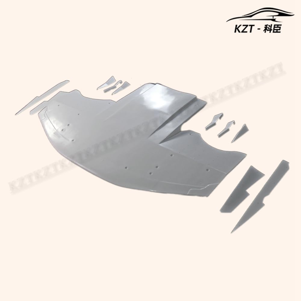 For Subaru Impreza 9 Gen Gdb F Vtxc Style Wide Front Splitter With Diffuser, 6 Bottom Fins & 4 Side Canard Fiber Glass Body Kits - Kazento Carbon Parts