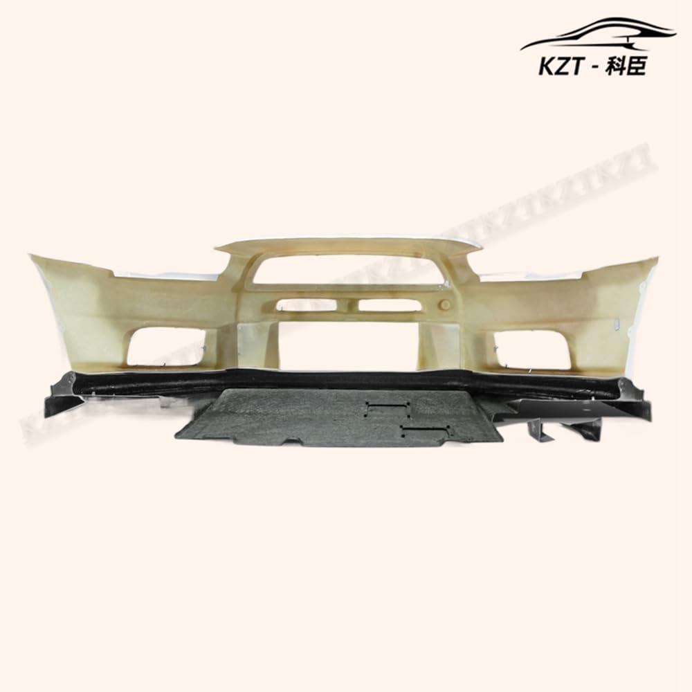 For Mitsibishi Evo 10 Vrs Style Wide Ver Front Bumper Lip With Diffuser Chin Splitter Spoiler Fiber Glass Body Kits - Kazento Carbon Parts
