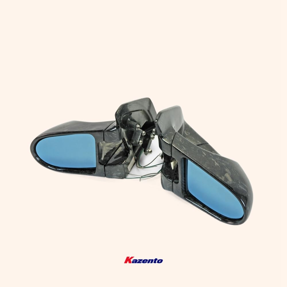 Kazento For Evo 7 8 9 Ct9A For Mitsubishi Aero Side-view Mirror (Left Hand Drive Vehicle) Rearview Mirror Guard Covers Carbon Fiber Forged Looks - Kazento Carbon Parts