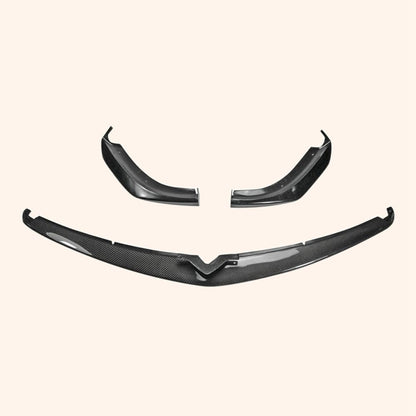 for Mazda Rx8 Late 09-12 R3 Tk Style 3Pcs Front Bumper Lip Chin Splitter Spoiler Partial Carbon Fiber(Mid Piece) Body Kits - Kazento Carbon Parts