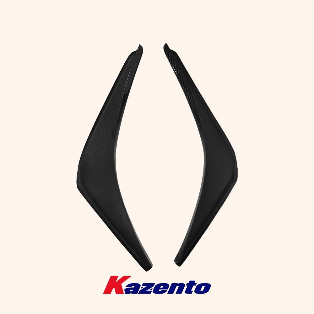 Kazento For Mitsubishi Evolution EVO 8 03-05 Carbon Fiber VS Style Front Bumper Canards - Kazento Carbon Parts