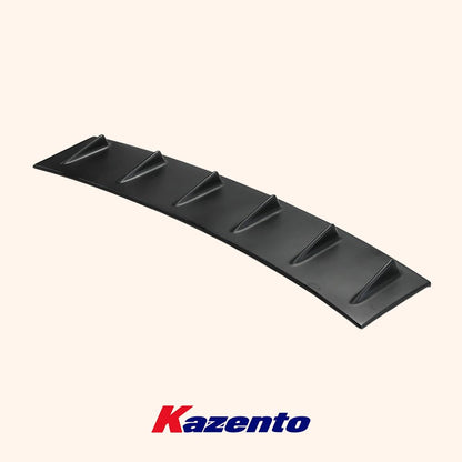 Kazento For Nissan GTR R35 (08-16 Only) VTX Style Fiberglass Roof Spoiler Wing Lip - Kazento Carbon Parts