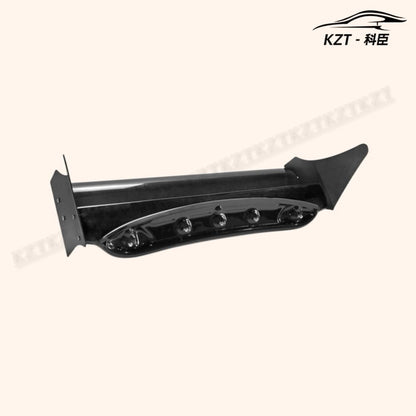 For Mini Cooper S R56 M7 Style Rear Roof Spoiler (Aluminmum End Cap) Partial Carbon Fiber(Blade) Car Body Parts Kits - Kazento Carbon Parts