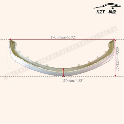 For Mitsibishi Evolution 8 D-Style Front Bumper Lip Chin Splitter Spoiler Fiber Glass Body Kits - Kazento Carbon Parts