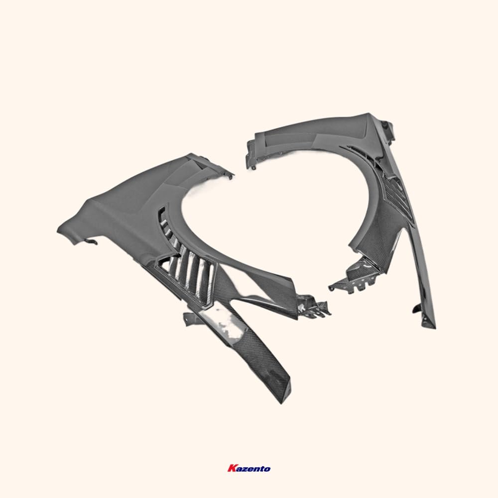 Kazento For Infiniti Q50 V37 Epa Attk Type Front Vented Fender (With Upper Vent) Carbon Fiber - Kazento Carbon Parts