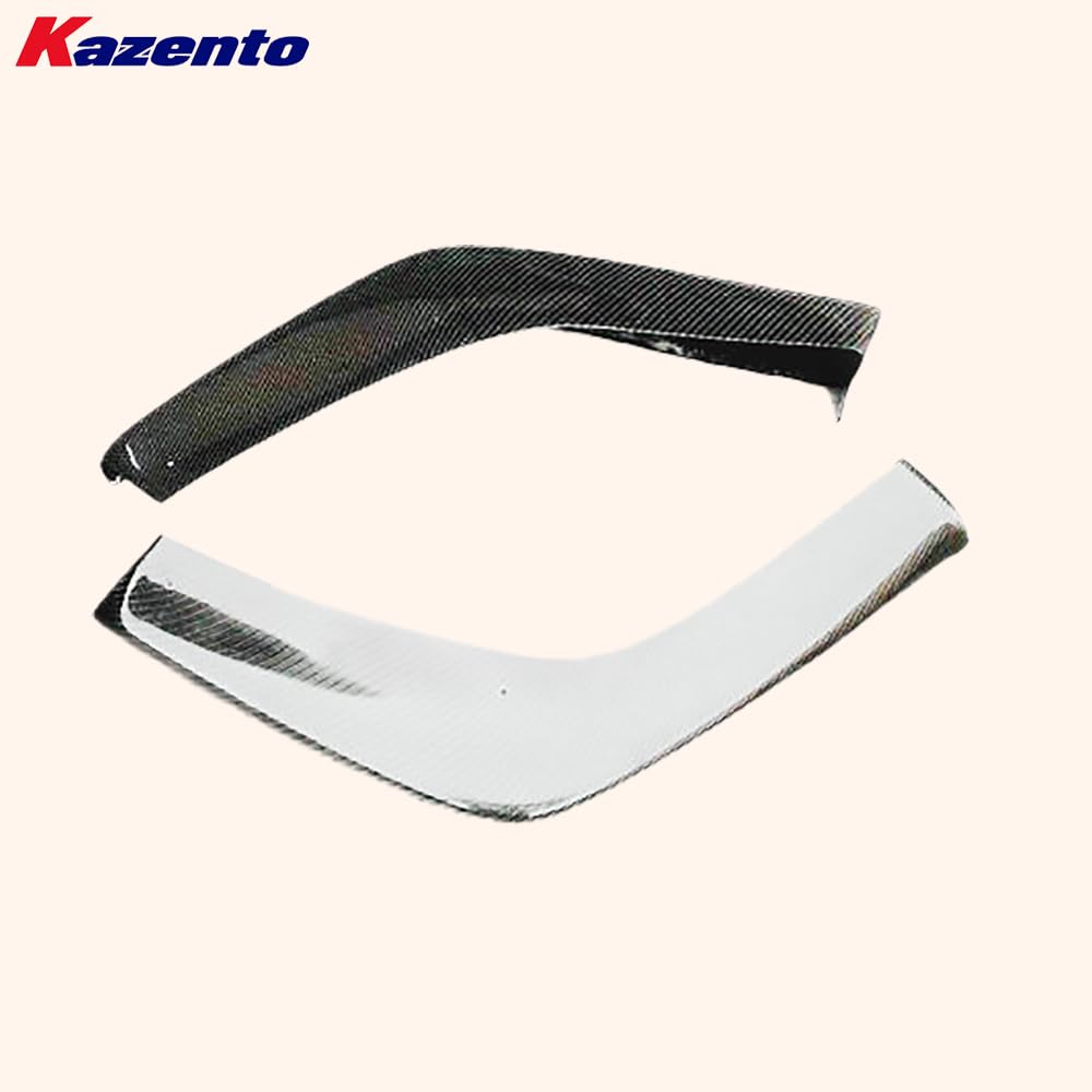 Kazento For Mitsubishi EVO 10 X CZ4A 07-16 V-Style Carbon Fiber Front Splitter Cover Lip - Kazento Carbon Parts