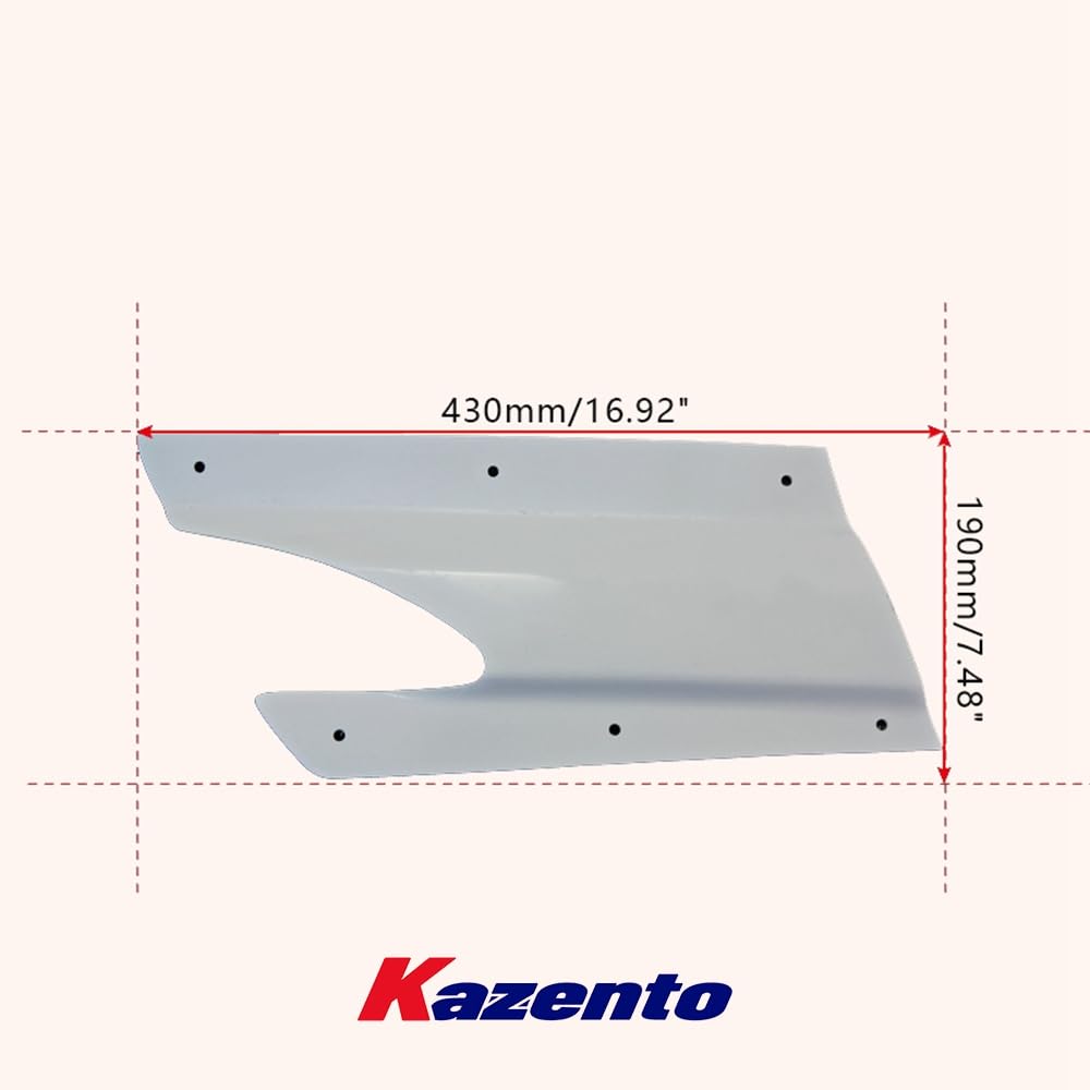 Kazento For Nissan GTR R35 13-18 VR Style Rear Under Skirt Side Air Shroud (FRP Unpaint) - Kazento Carbon Parts