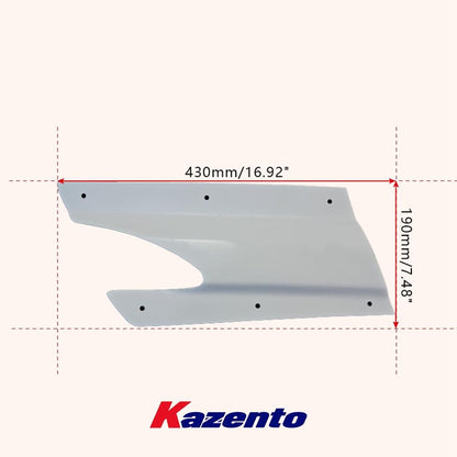 Kazento For Nissan GTR R35 13-18 VR Style Rear Under Skirt Side Air Shroud (FRP Unpaint) - Kazento Carbon Parts