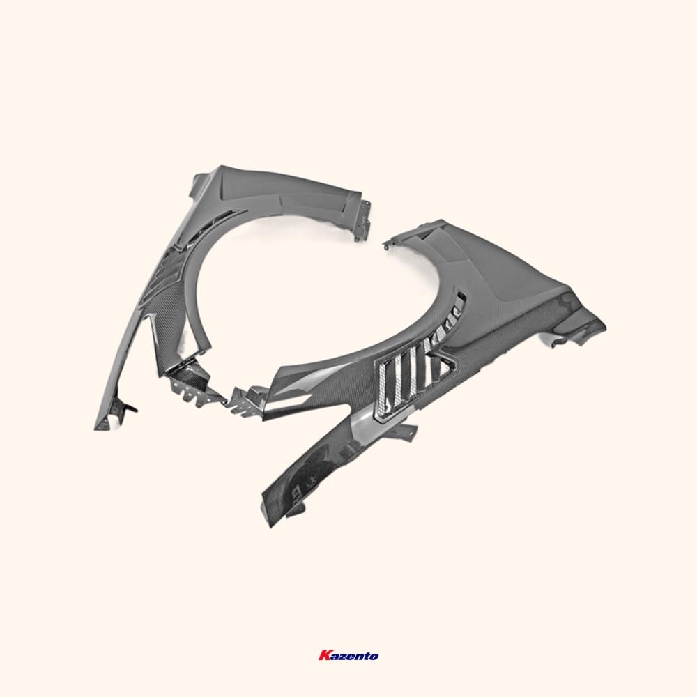 Kazento For Infiniti Q50 V37 Epa Attk Type Front Vented Fender (With Upper Vent) Carbon Fiber - Kazento Carbon Parts