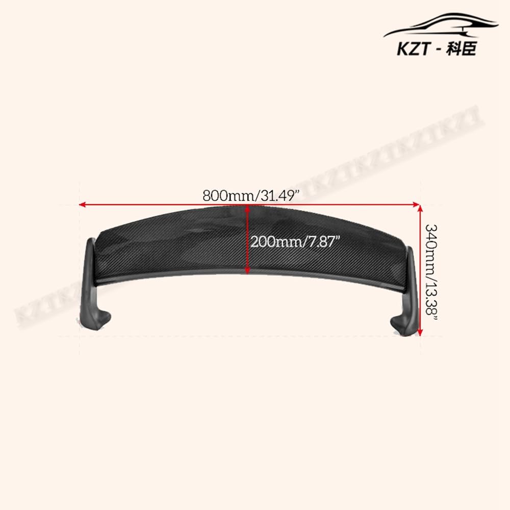 For Mini R50 R53 Mini Cooper AQR Type rear spoiler Partial Carbon Fiber(Blade) Car Body Parts Kits - Kazento Carbon Parts