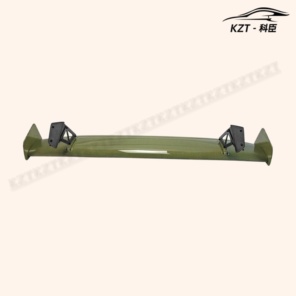 For Honda Civic Fk7 Fk8 Vtx5 Style Rear Gt Spoiler Yellow Kevlar Car Body Parts Kits - Kazento Carbon Parts