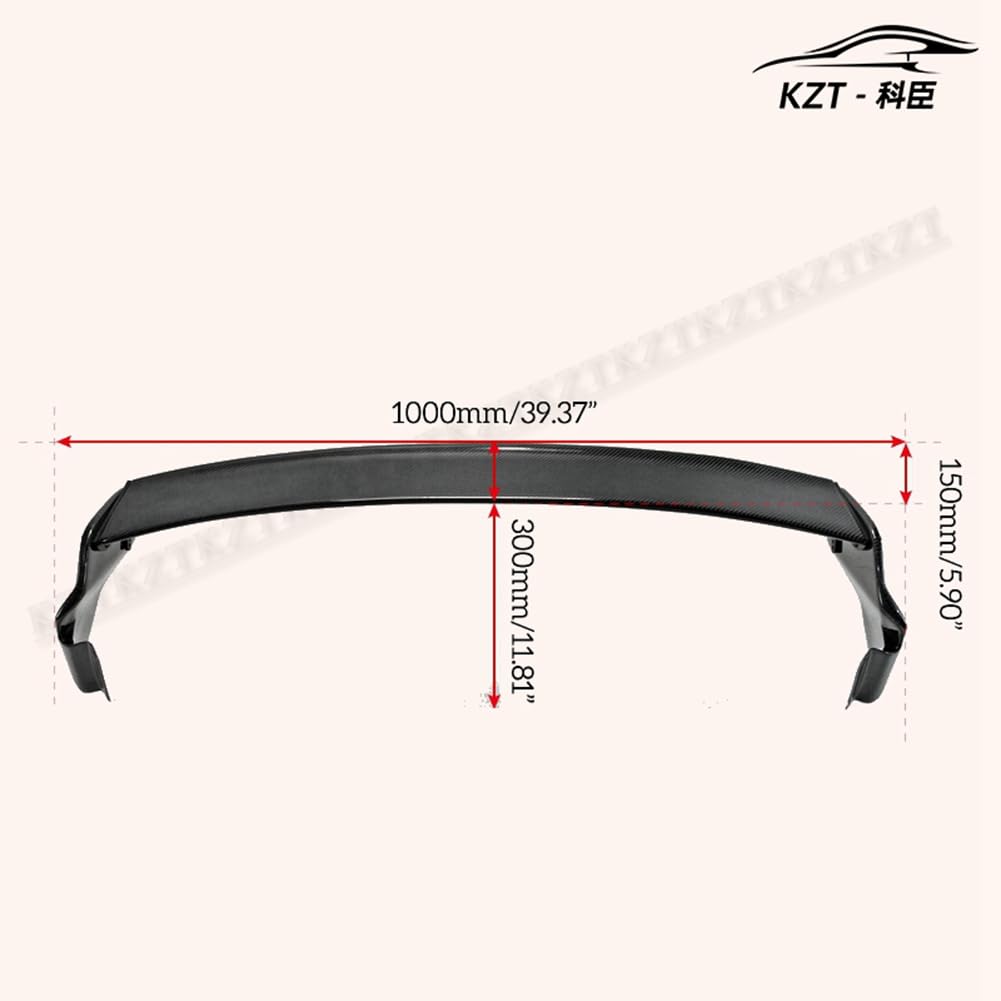 Rear Wing For Mini F56 GP Style Spoiler with adjustable blade Carbon Fiber Car Tail Fin Body Kit - Kazento Carbon Parts
