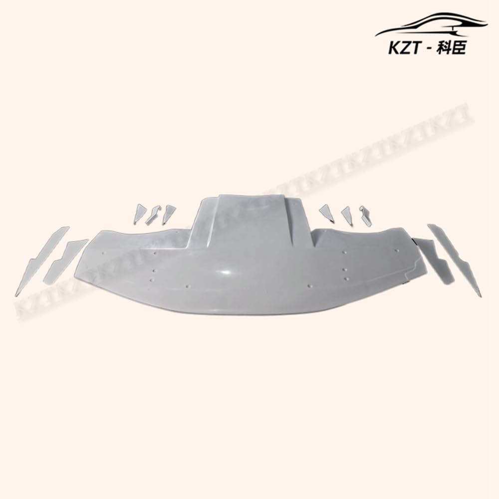 For Subaru Impreza 9 Gen Gdb F Vtxc Style Wide Front Splitter With Diffuser, 6 Bottom Fins & 4 Side Canard Fiber Glass Body Kits - Kazento Carbon Parts