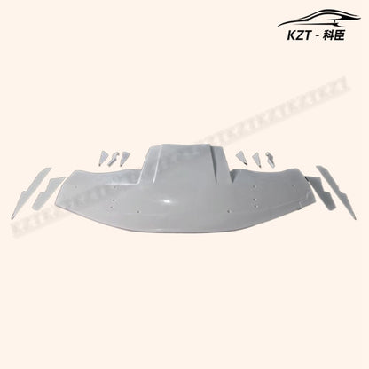 For Subaru Impreza 9 Gen Gdb F Vtxc Style Wide Front Splitter With Diffuser, 6 Bottom Fins & 4 Side Canard Fiber Glass Body Kits - Kazento Carbon Parts