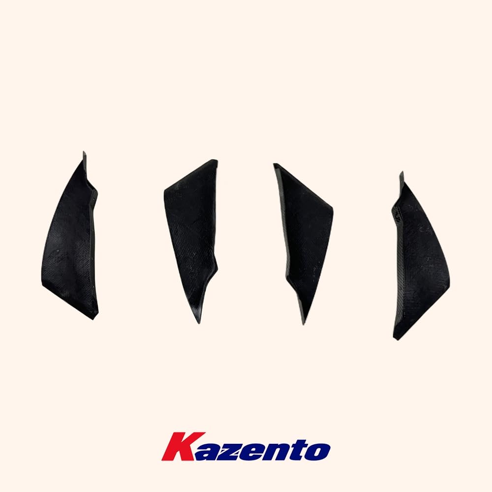 Kazento For Nissan 350Z Z33 03-05 Carbon Fiber Front Bumper Canard Splitters Addon 4pcs - Kazento Carbon Parts