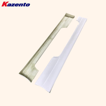 Kazento For Nissan Skyline R33 GTST MS Style Fiberglass FRP Unpaint Side Skirt Kits - Kazento Carbon Parts