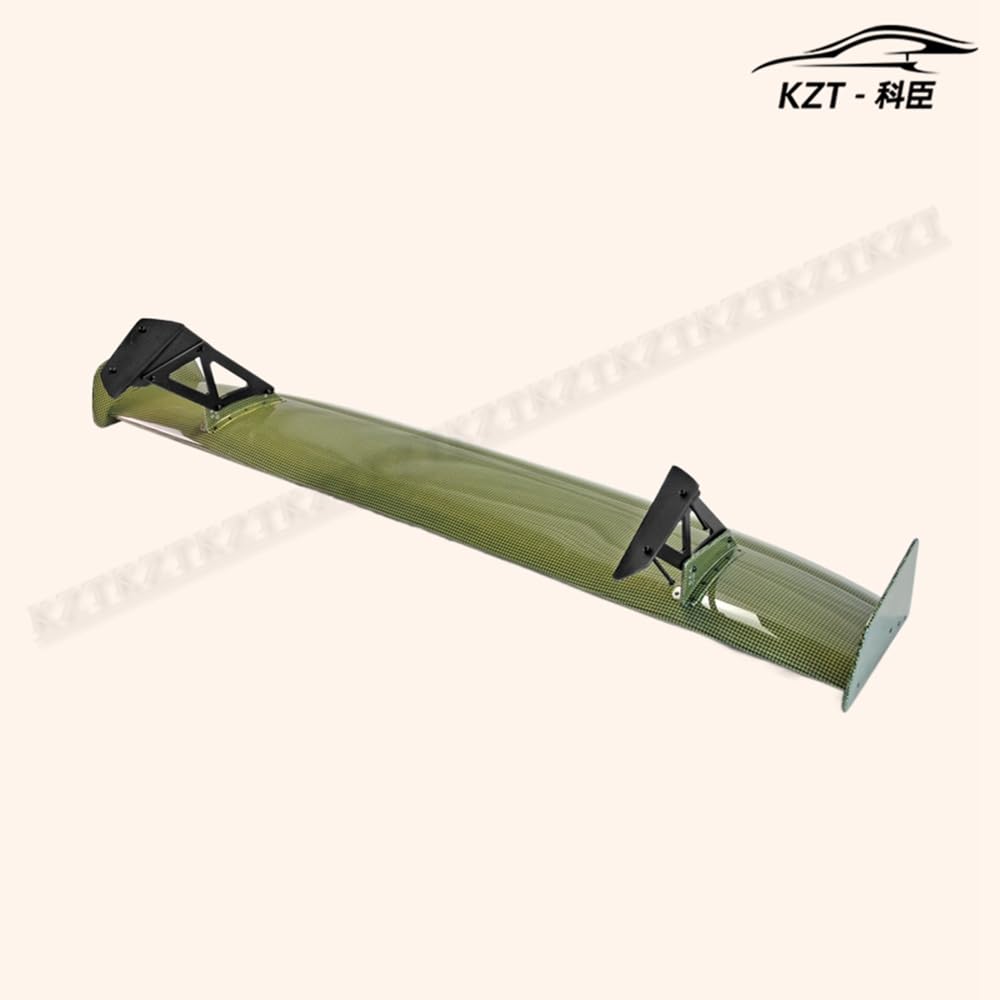 For Honda Civic Fk7 Fk8 Vtx5 Style Rear Gt Spoiler Yellow Kevlar Car Body Parts Kits - Kazento Carbon Parts