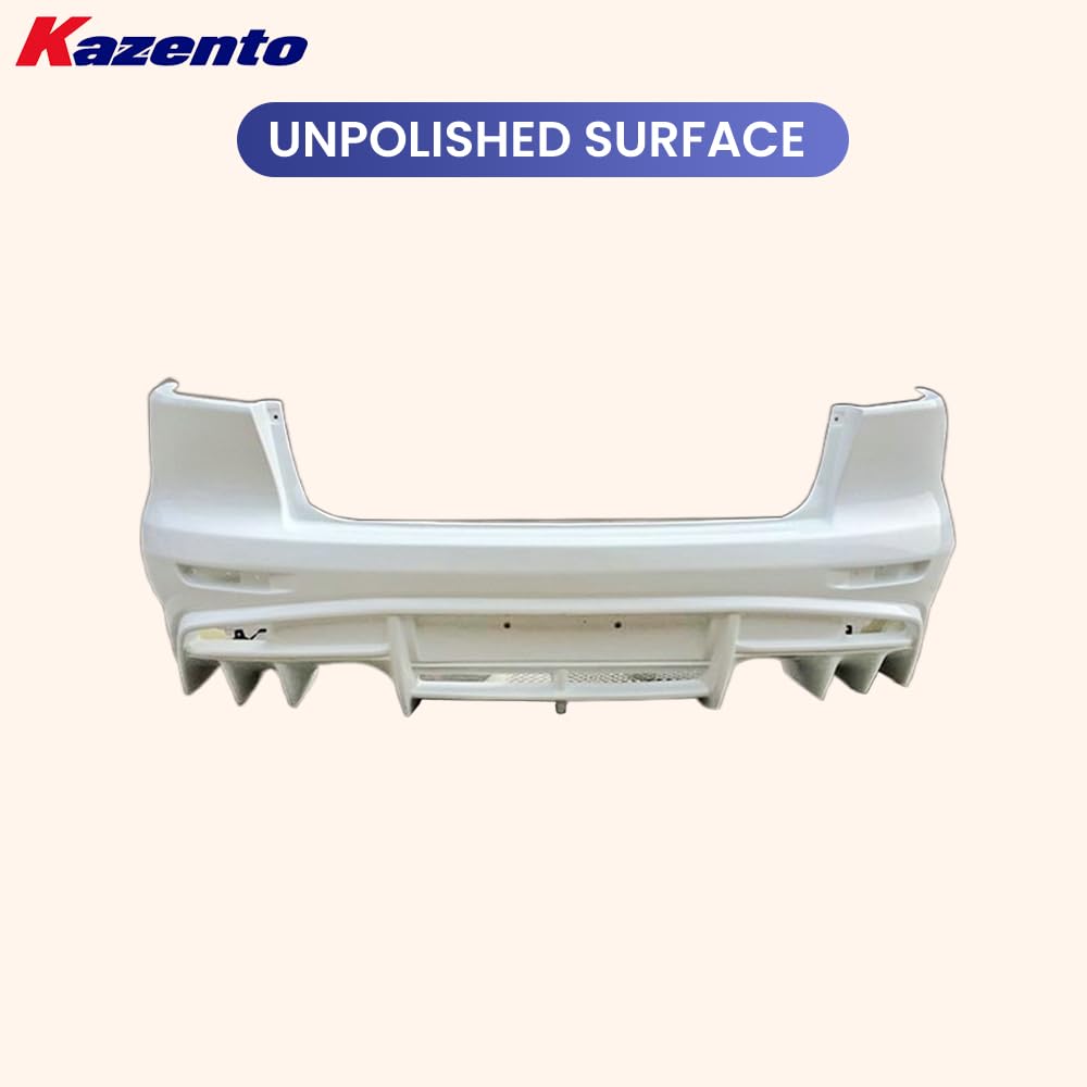 Kazento For Mitsubishi EVO 10 X CZ4A 07-16 VRS Style Ultimate Rear Bumper Fiberglass - Kazento Carbon Parts