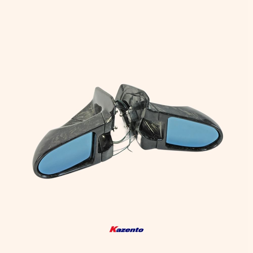 Kazento For Evo 7 8 9 Ct9A For Mitsubishi Aero Side-view Mirror (Left Hand Drive Vehicle) Rearview Mirror Guard Covers Carbon Fiber Forged Looks - Kazento Carbon Parts