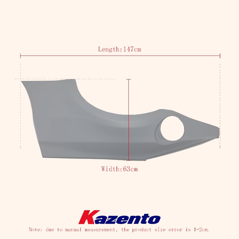 Kazento For Nissan Fairlady Z33 350Z DO Fiberglass Unpaint Wide Body Rear Bumper Fender - Kazento Carbon Parts