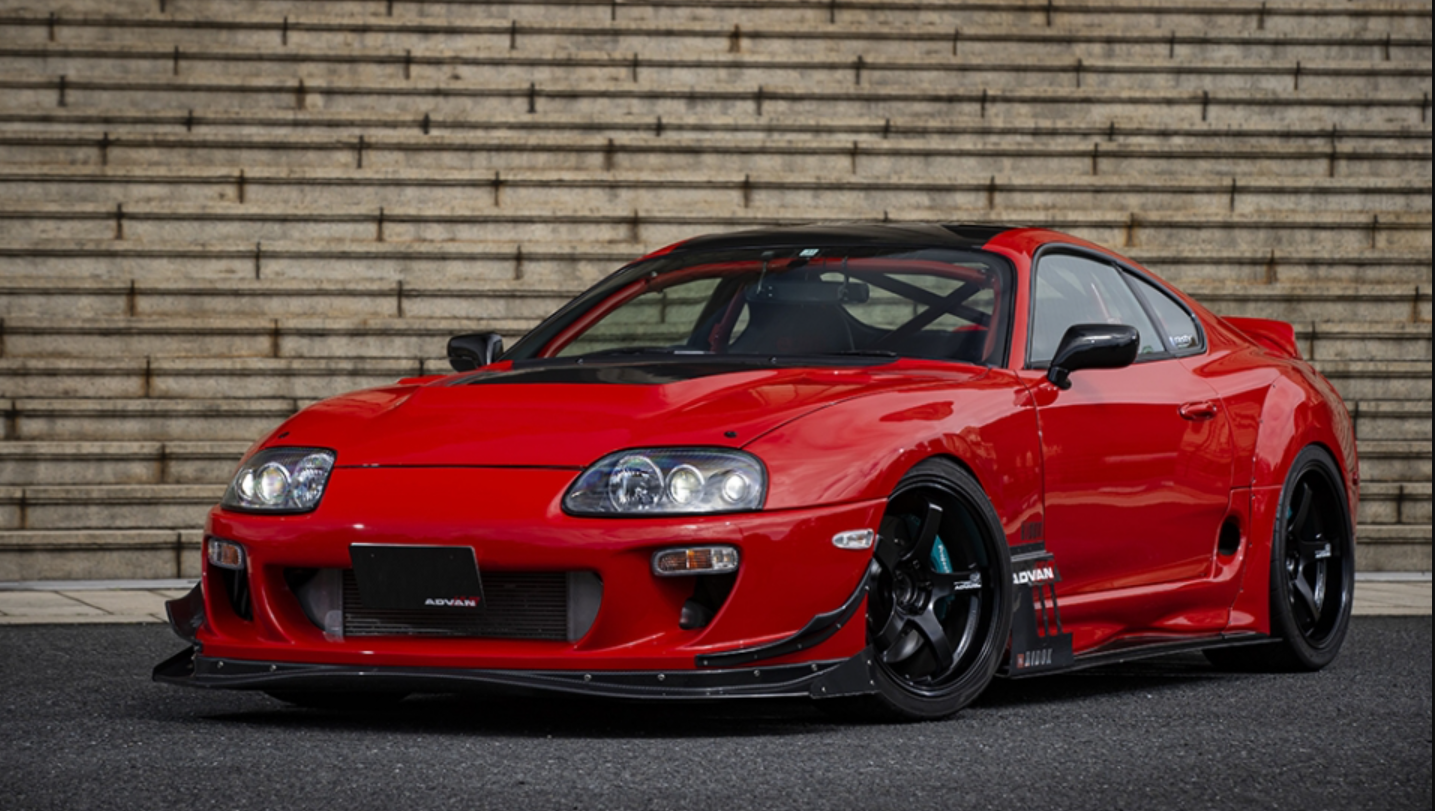 For 93-98 Supra MK4 JZA80 Ridox Style Fiberglass Unpaint Front Fenders Pair - Kazento Carbon Parts