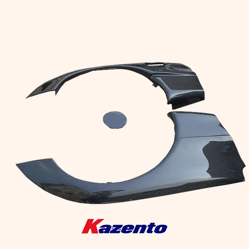Kazento For Mazda RX7 FD3S RE-GT Kit Carbon Fiber Rear Quarter Panel Fender Flares - Kazento Carbon Parts