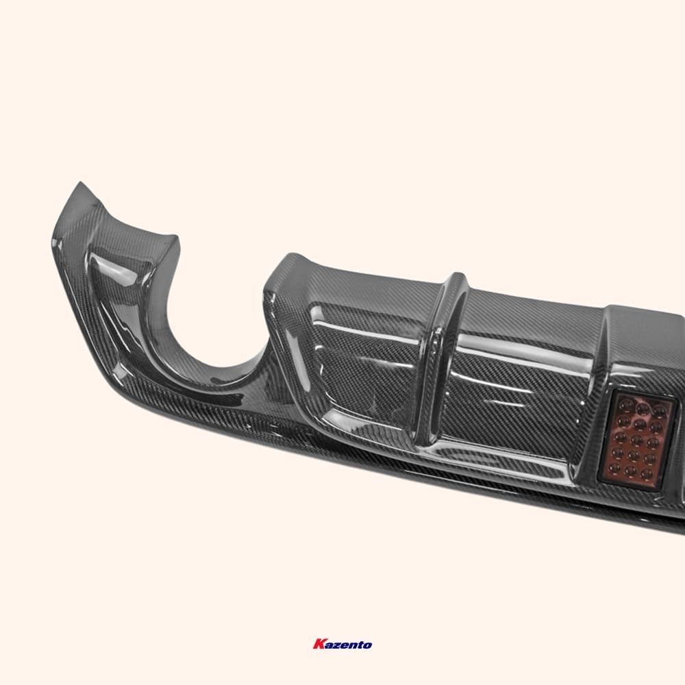 Kazento For Infiniti Q60 CV37 17 onwards V Type Carbon Fiber Rear Bumper Lip Diffuser - Kazento Carbon Parts