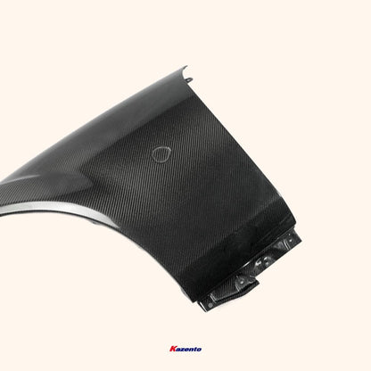 Kazento For Mazda Mx5 Nc Ncec Roster Miata Oem Front Fender (No Pre-Drilled Light Holes) Carbon Fiber - Kazento Carbon Parts